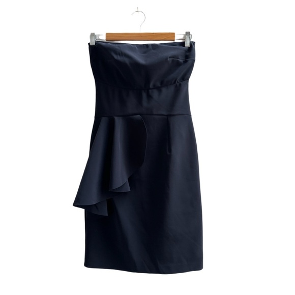 Christies A Porter Black Strapless Bodycon Cocktail Dress Small - Picture 1 of 8